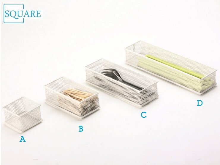 Steel Mesh Drawer Organizer Set