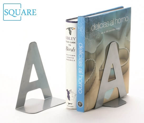 A Shape Metal Bookends