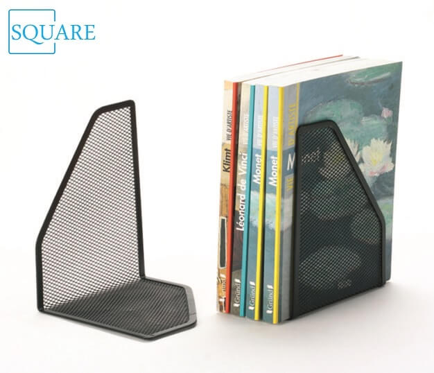 Steel Mesh Black Bookends